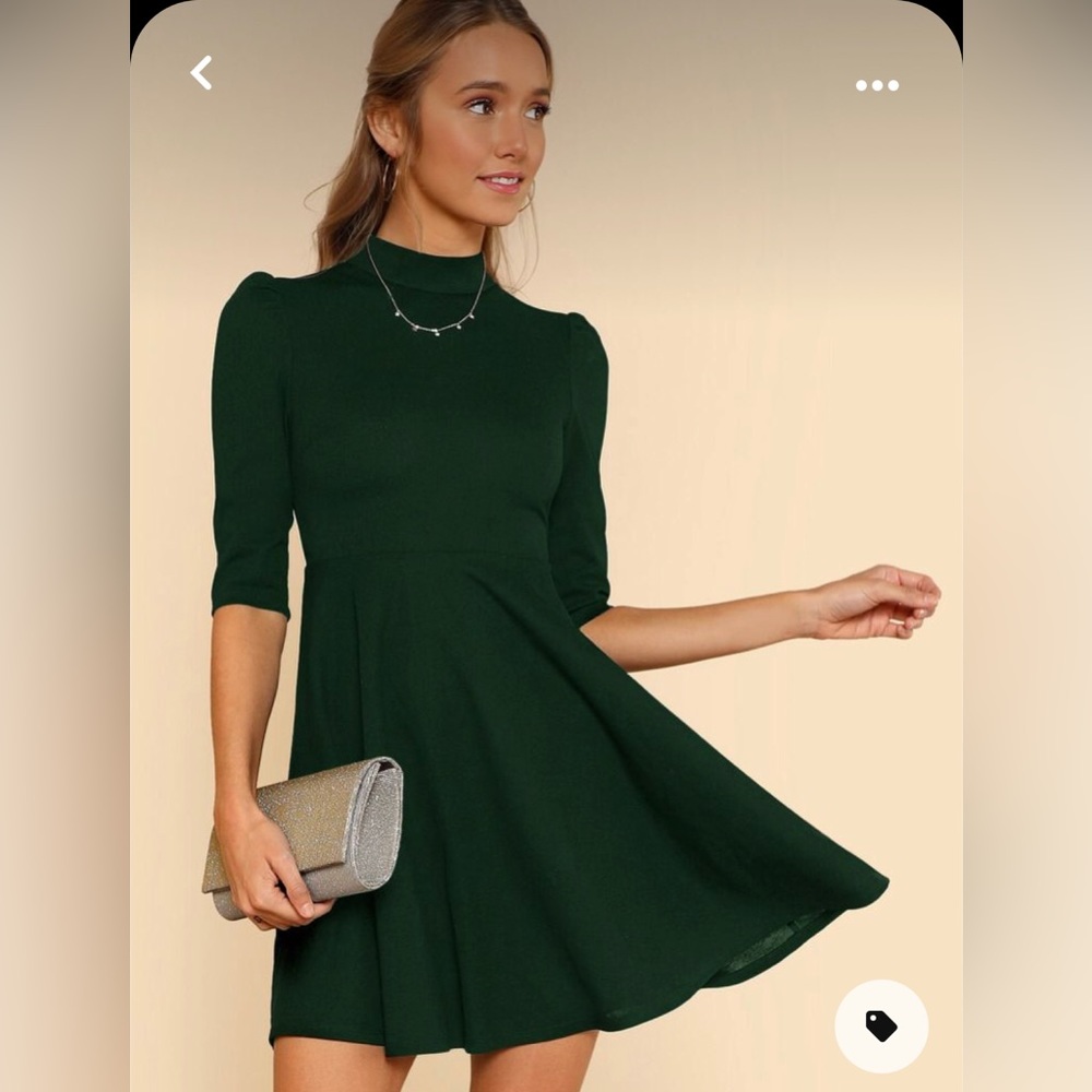 Shein Mock neck skater Dress